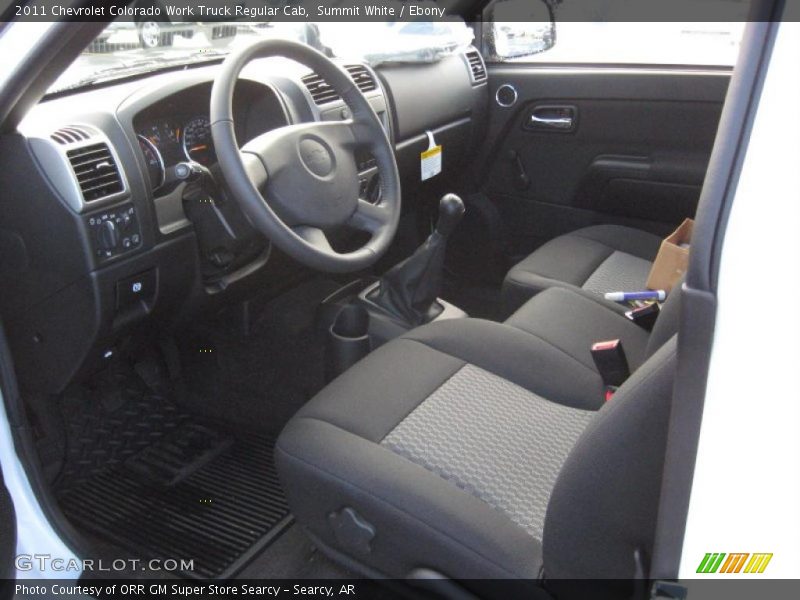  2011 Colorado Work Truck Regular Cab Ebony Interior