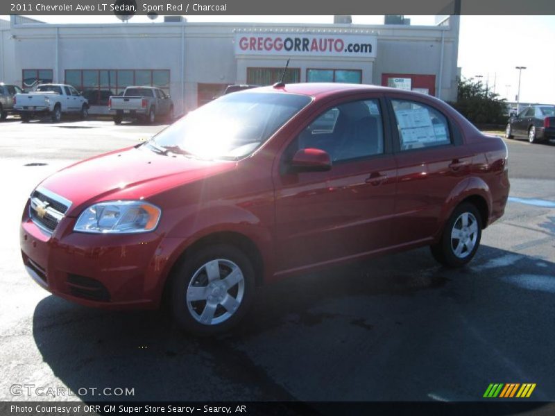 Sport Red / Charcoal 2011 Chevrolet Aveo LT Sedan