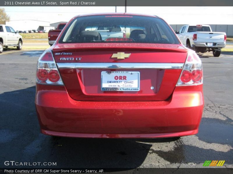 Sport Red / Charcoal 2011 Chevrolet Aveo LT Sedan