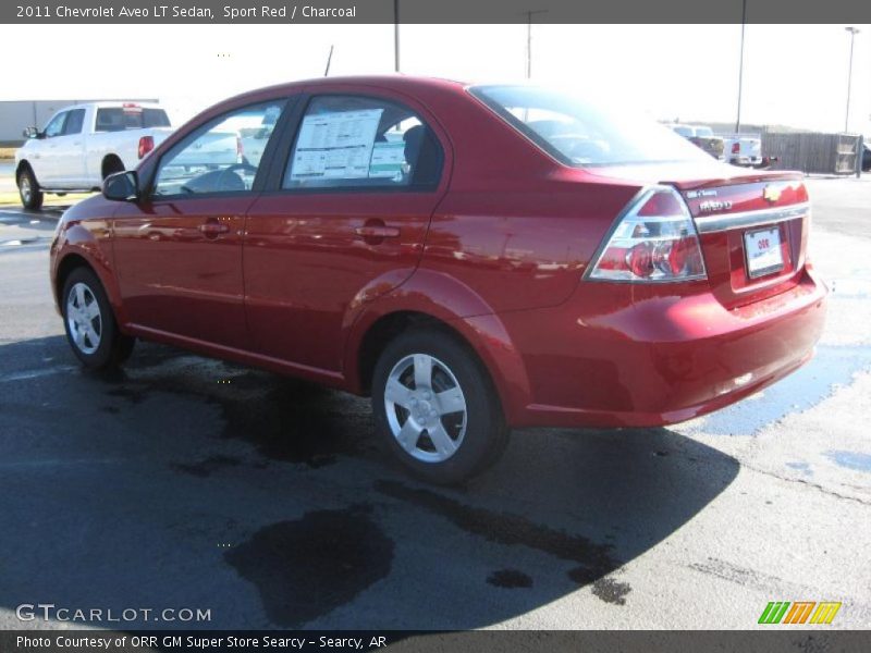 Sport Red / Charcoal 2011 Chevrolet Aveo LT Sedan
