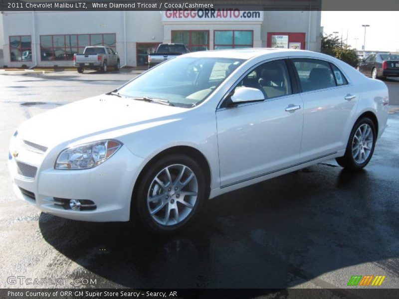 White Diamond Tricoat / Cocoa/Cashmere 2011 Chevrolet Malibu LTZ