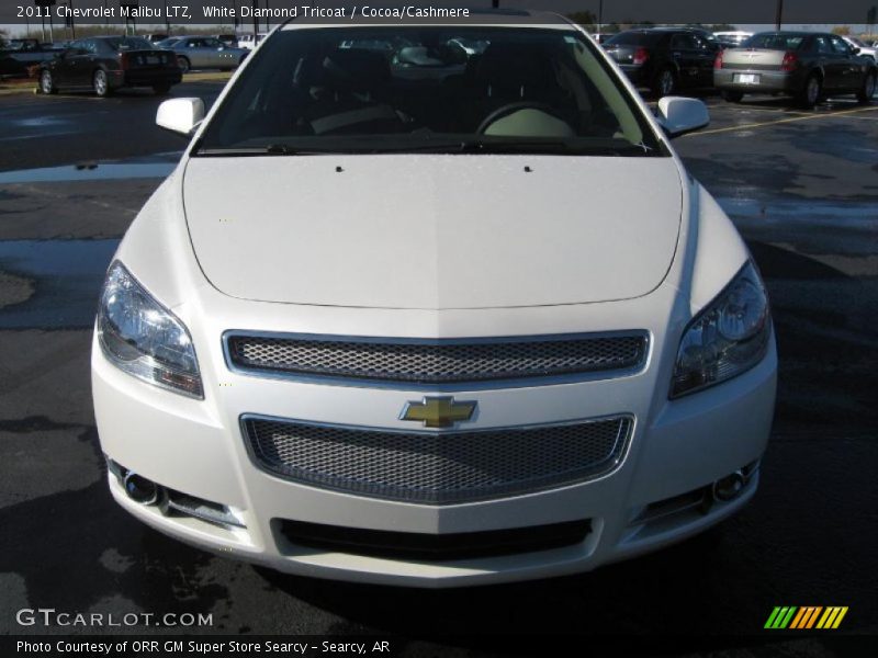 White Diamond Tricoat / Cocoa/Cashmere 2011 Chevrolet Malibu LTZ