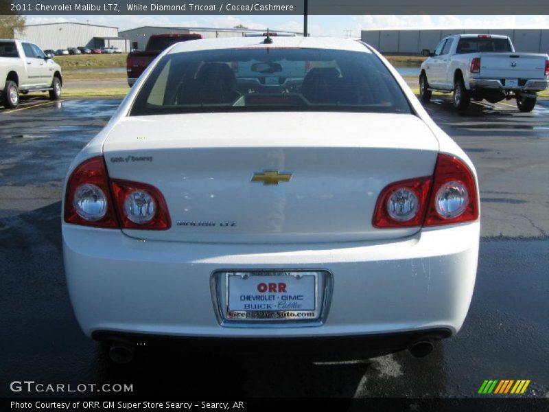 White Diamond Tricoat / Cocoa/Cashmere 2011 Chevrolet Malibu LTZ