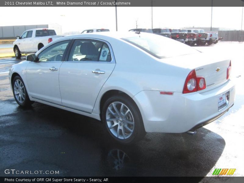 White Diamond Tricoat / Cocoa/Cashmere 2011 Chevrolet Malibu LTZ