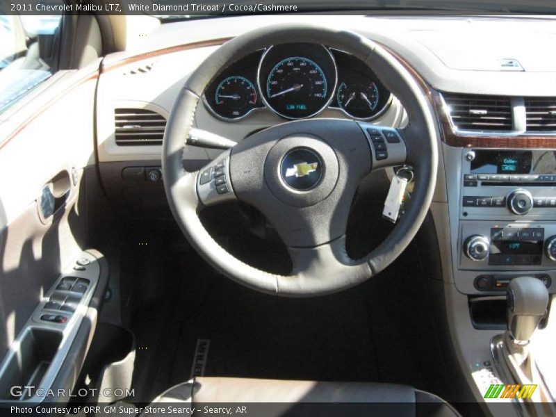 White Diamond Tricoat / Cocoa/Cashmere 2011 Chevrolet Malibu LTZ
