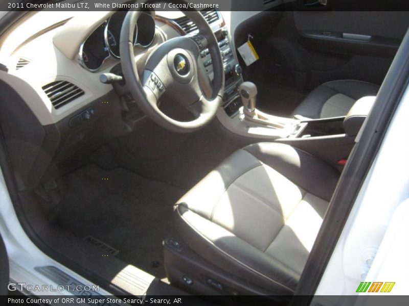 White Diamond Tricoat / Cocoa/Cashmere 2011 Chevrolet Malibu LTZ