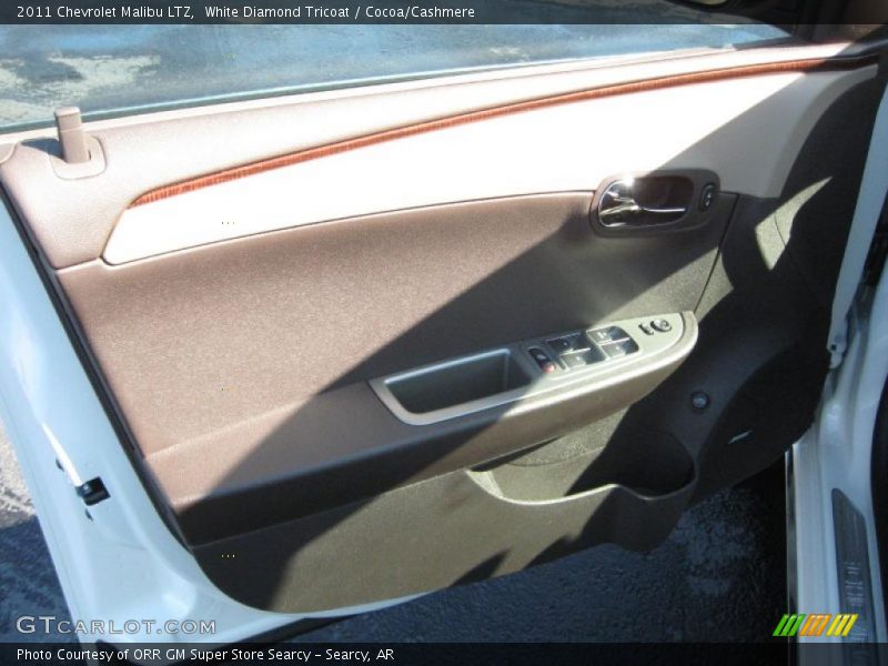 White Diamond Tricoat / Cocoa/Cashmere 2011 Chevrolet Malibu LTZ