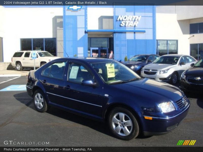Galactic Blue Metallic / Black 2004 Volkswagen Jetta GLS 1.8T Sedan
