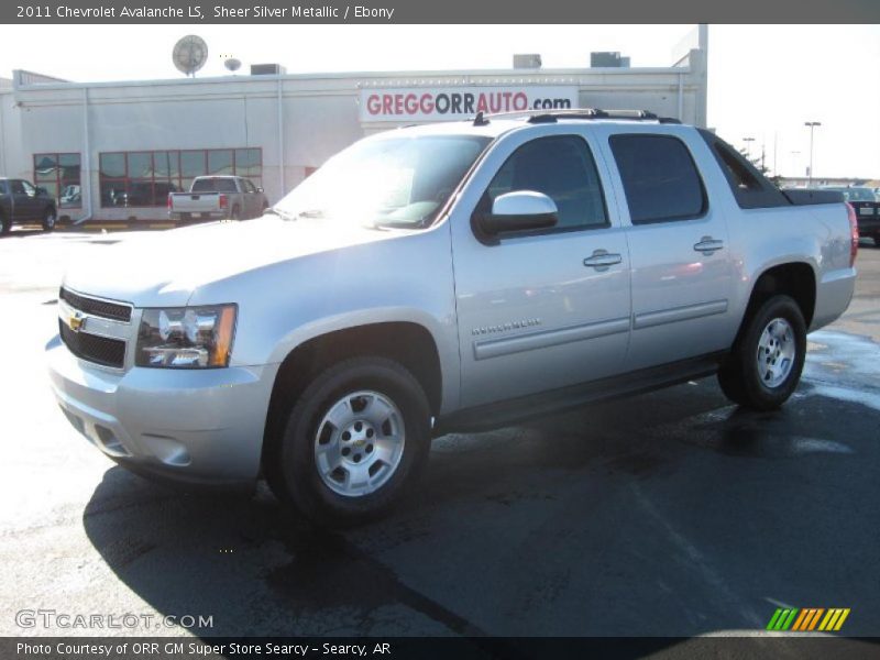 Sheer Silver Metallic / Ebony 2011 Chevrolet Avalanche LS