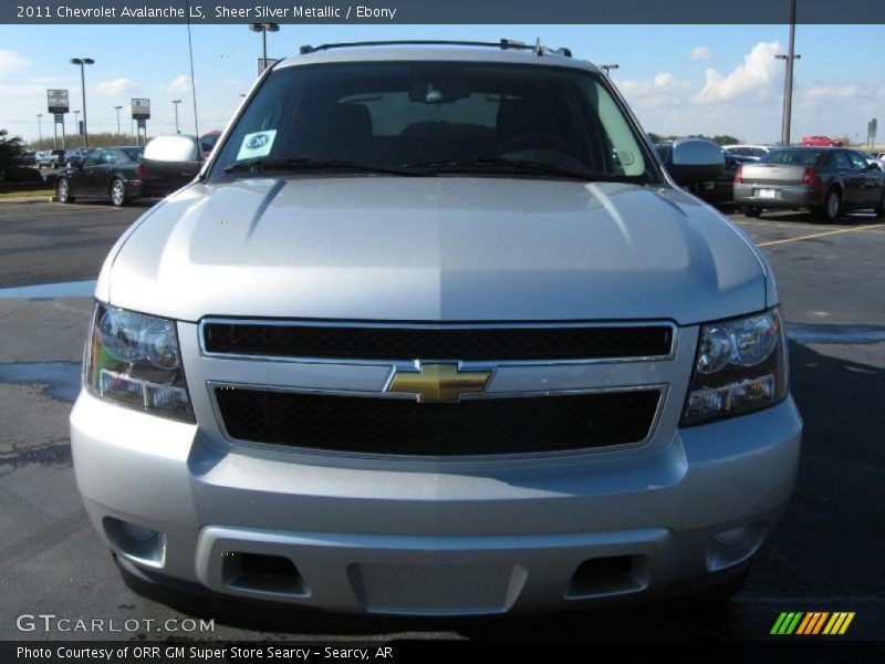 Sheer Silver Metallic / Ebony 2011 Chevrolet Avalanche LS