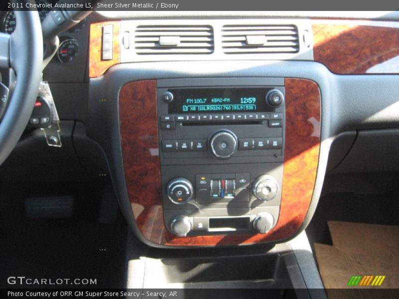 Sheer Silver Metallic / Ebony 2011 Chevrolet Avalanche LS
