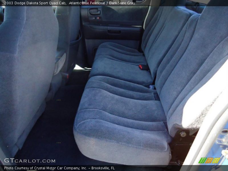 Atlantic Blue Pearlcoat / Dark Slate Gray 2003 Dodge Dakota Sport Quad Cab