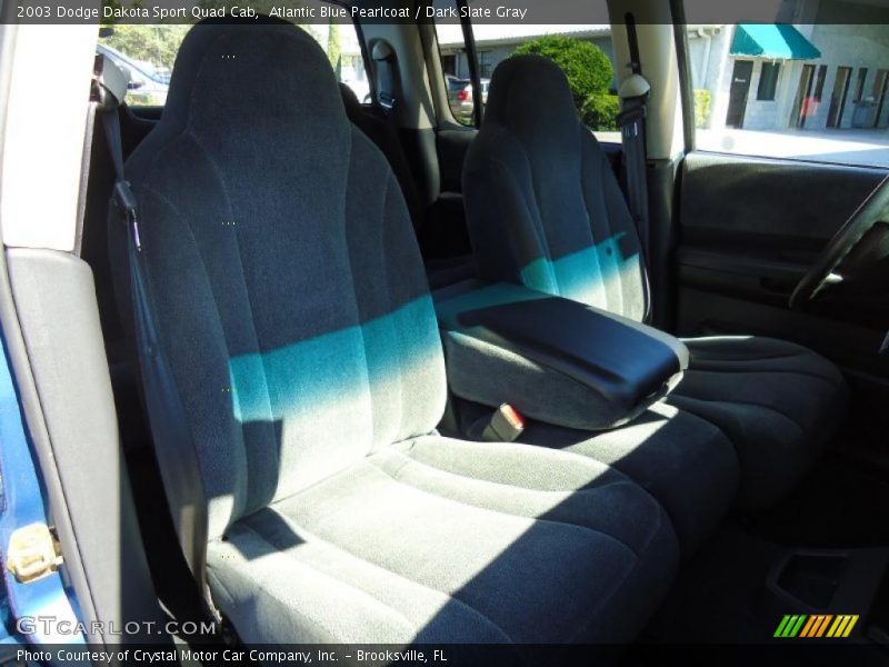 Atlantic Blue Pearlcoat / Dark Slate Gray 2003 Dodge Dakota Sport Quad Cab