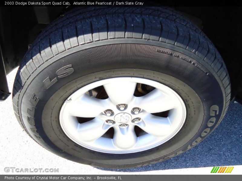 Atlantic Blue Pearlcoat / Dark Slate Gray 2003 Dodge Dakota Sport Quad Cab
