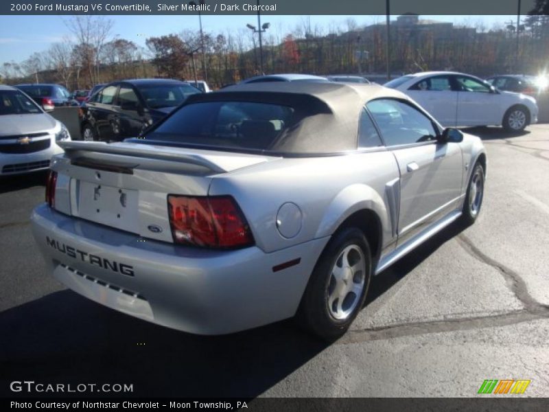 Silver Metallic / Dark Charcoal 2000 Ford Mustang V6 Convertible