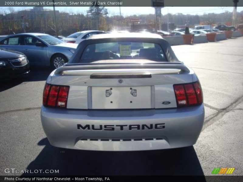 Silver Metallic / Dark Charcoal 2000 Ford Mustang V6 Convertible