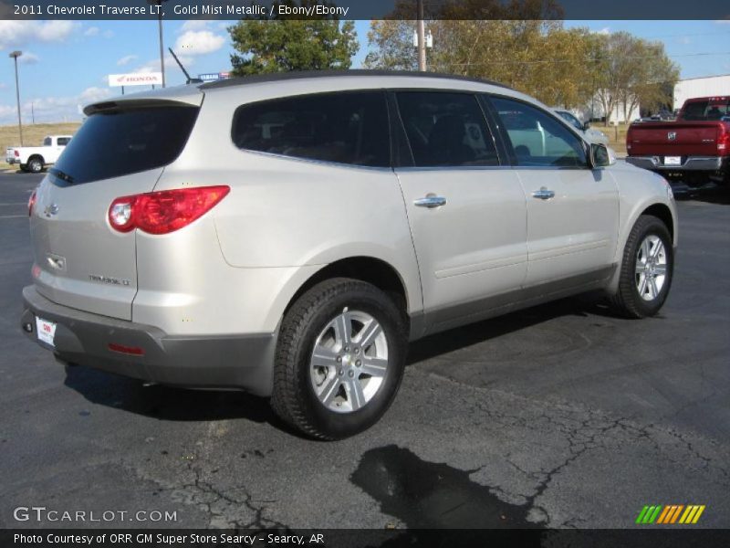 Gold Mist Metallic / Ebony/Ebony 2011 Chevrolet Traverse LT