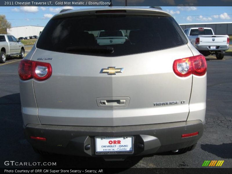 Gold Mist Metallic / Ebony/Ebony 2011 Chevrolet Traverse LT
