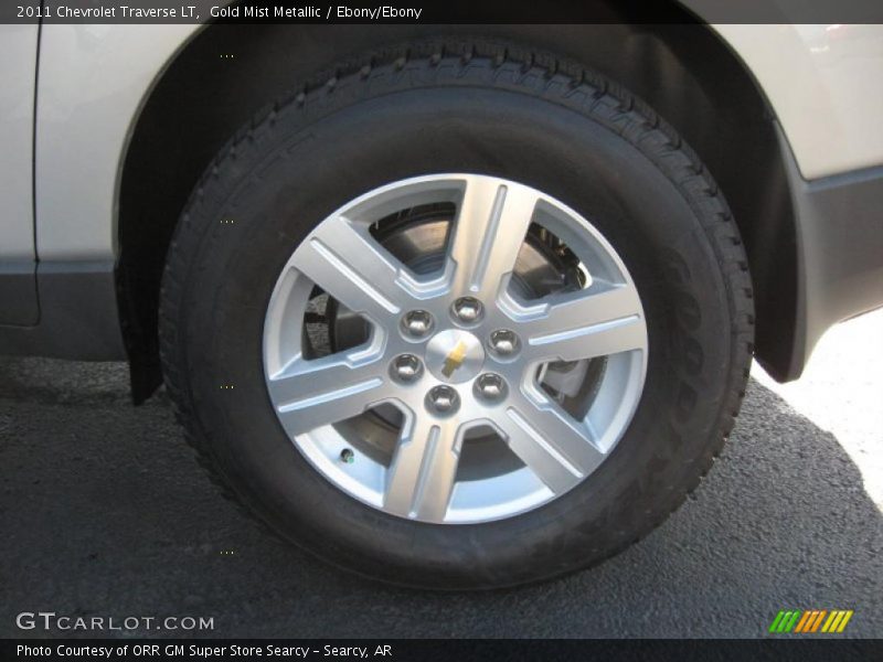 Gold Mist Metallic / Ebony/Ebony 2011 Chevrolet Traverse LT