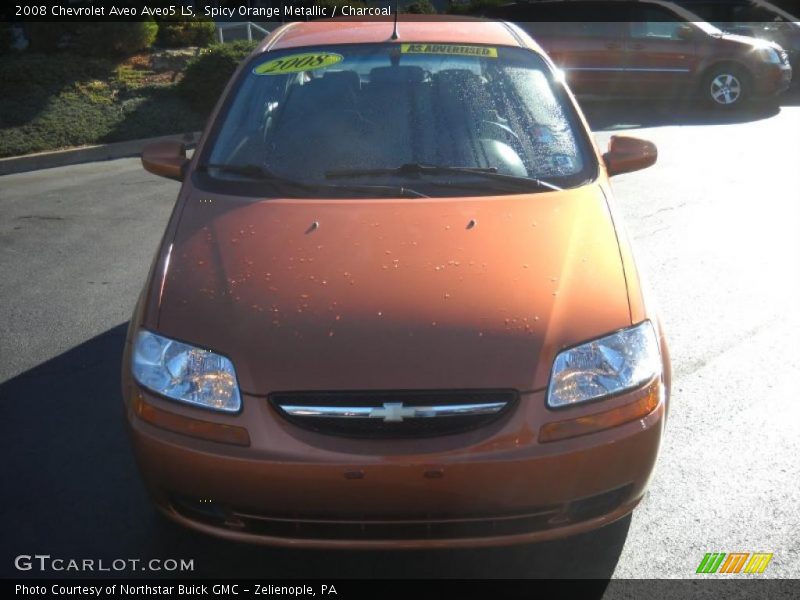 Spicy Orange Metallic / Charcoal 2008 Chevrolet Aveo Aveo5 LS