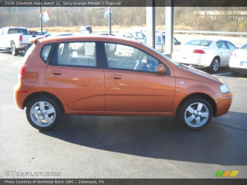 Spicy Orange Metallic / Charcoal 2008 Chevrolet Aveo Aveo5 LS