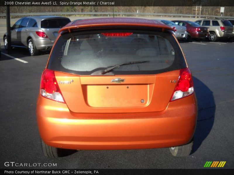 Spicy Orange Metallic / Charcoal 2008 Chevrolet Aveo Aveo5 LS