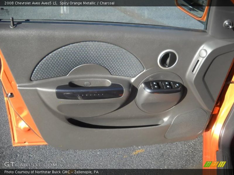 Spicy Orange Metallic / Charcoal 2008 Chevrolet Aveo Aveo5 LS