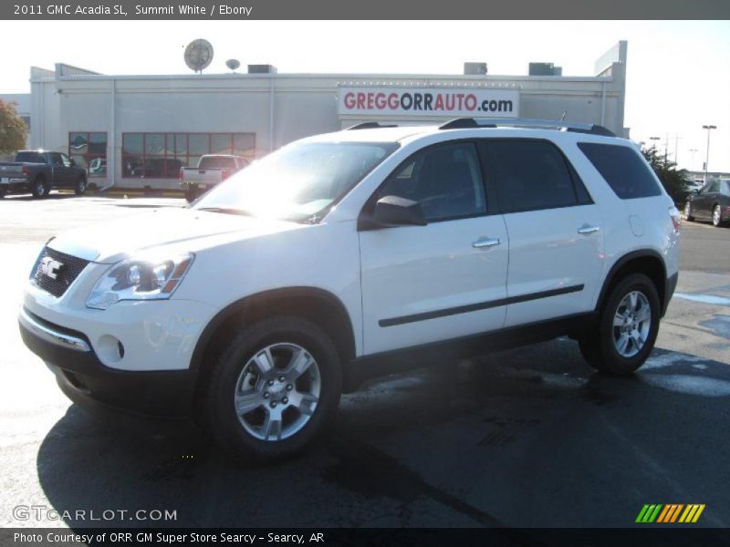 Summit White / Ebony 2011 GMC Acadia SL