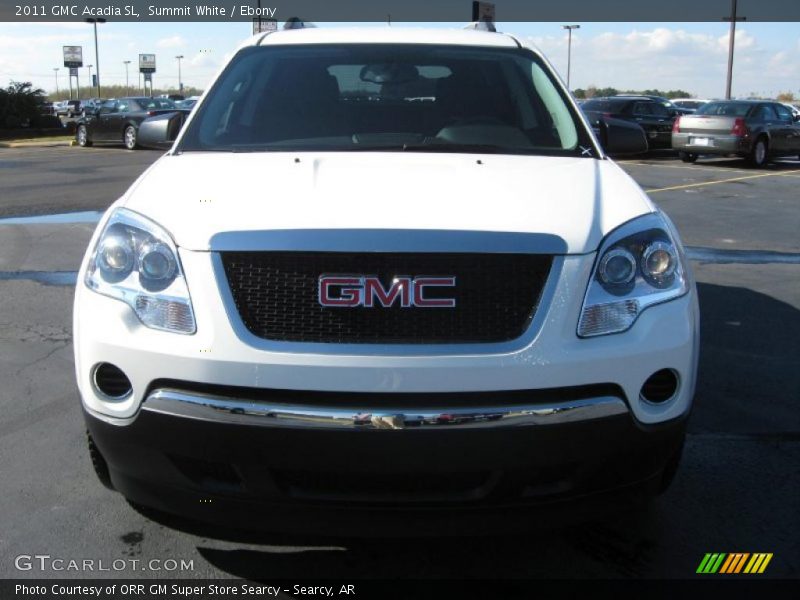 Summit White / Ebony 2011 GMC Acadia SL