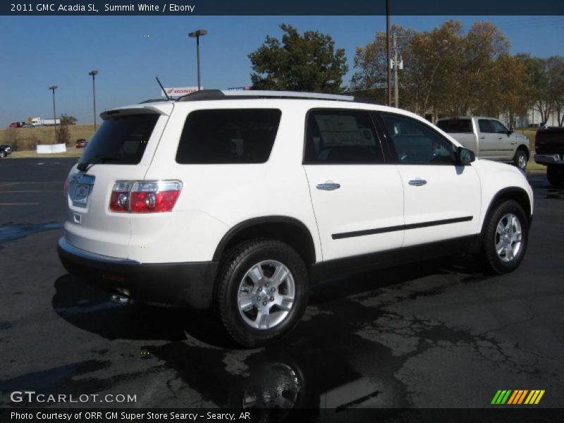Summit White / Ebony 2011 GMC Acadia SL