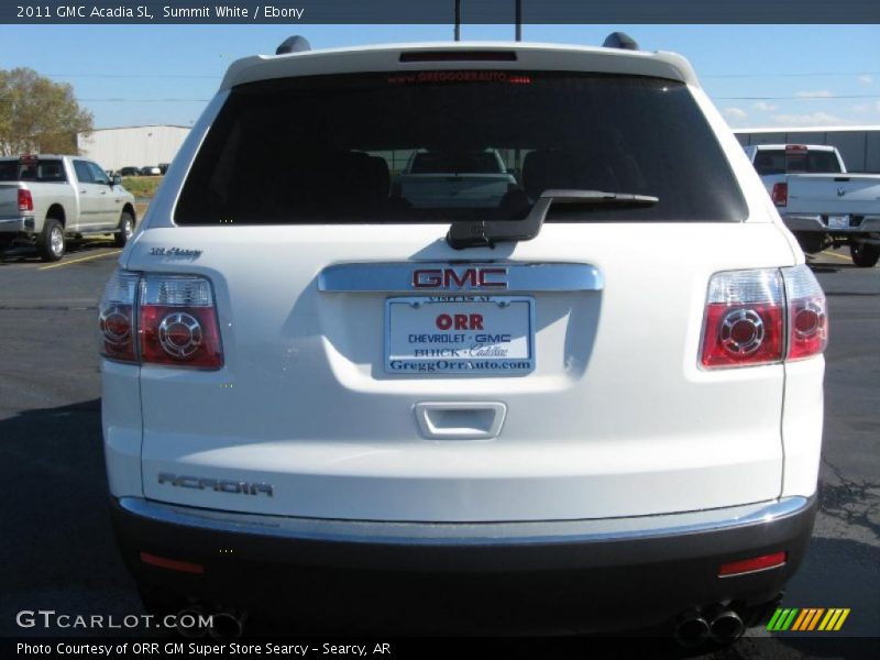 Summit White / Ebony 2011 GMC Acadia SL