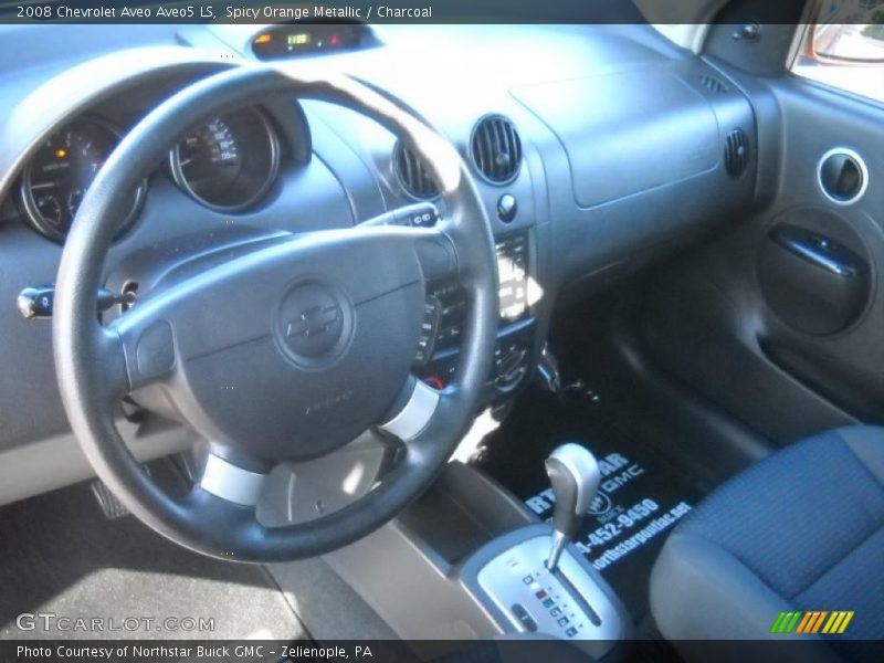 Spicy Orange Metallic / Charcoal 2008 Chevrolet Aveo Aveo5 LS