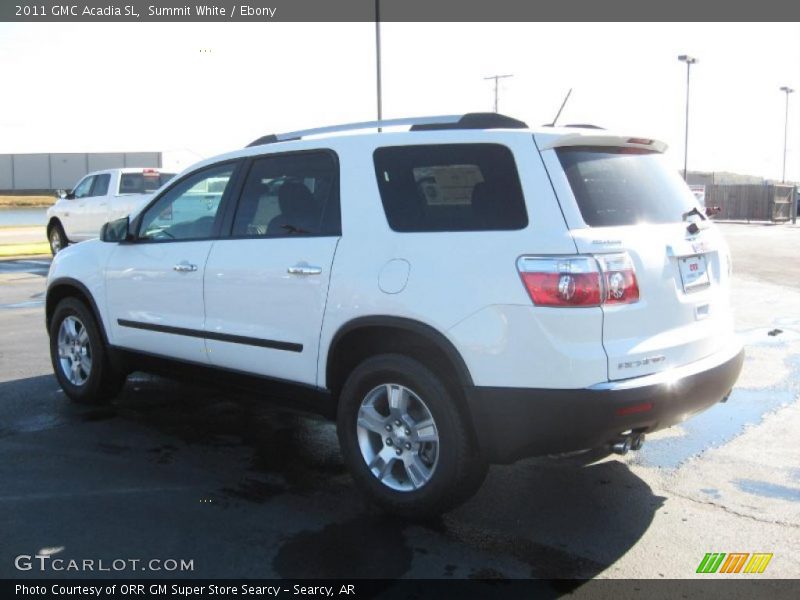 Summit White / Ebony 2011 GMC Acadia SL