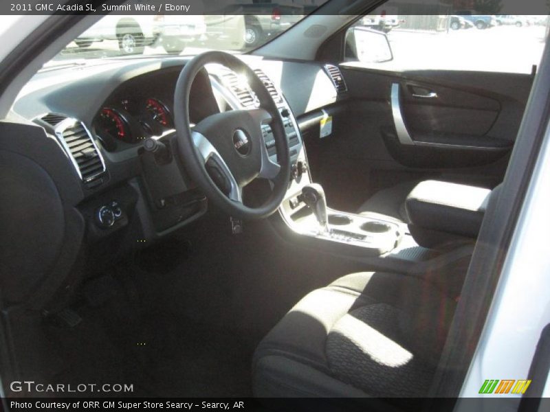 Summit White / Ebony 2011 GMC Acadia SL