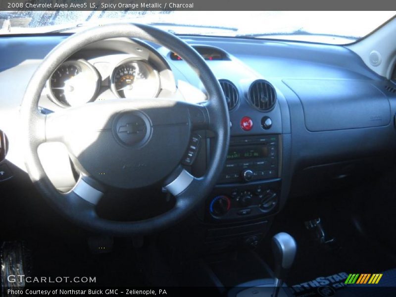 Spicy Orange Metallic / Charcoal 2008 Chevrolet Aveo Aveo5 LS