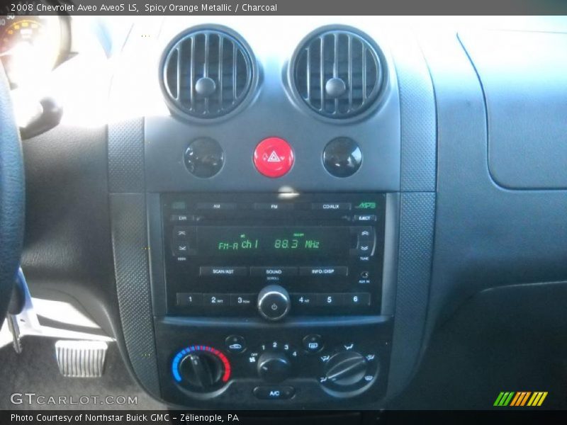 Spicy Orange Metallic / Charcoal 2008 Chevrolet Aveo Aveo5 LS
