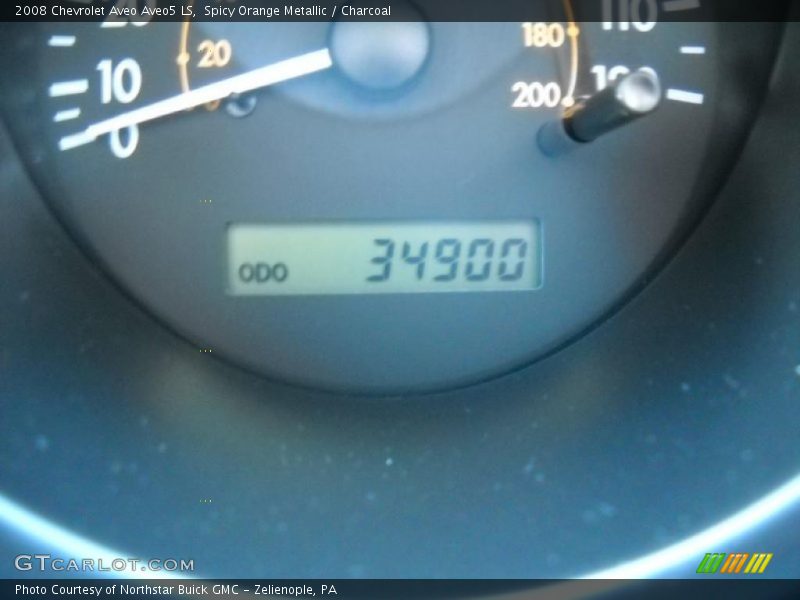 Spicy Orange Metallic / Charcoal 2008 Chevrolet Aveo Aveo5 LS