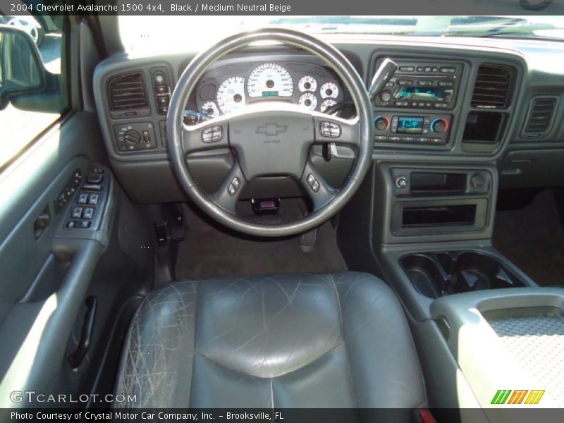 Black / Medium Neutral Beige 2004 Chevrolet Avalanche 1500 4x4