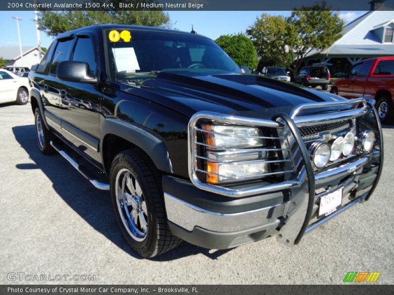 Black / Medium Neutral Beige 2004 Chevrolet Avalanche 1500 4x4