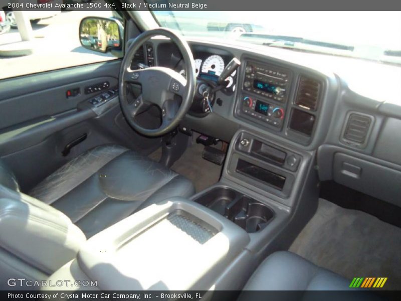 Black / Medium Neutral Beige 2004 Chevrolet Avalanche 1500 4x4
