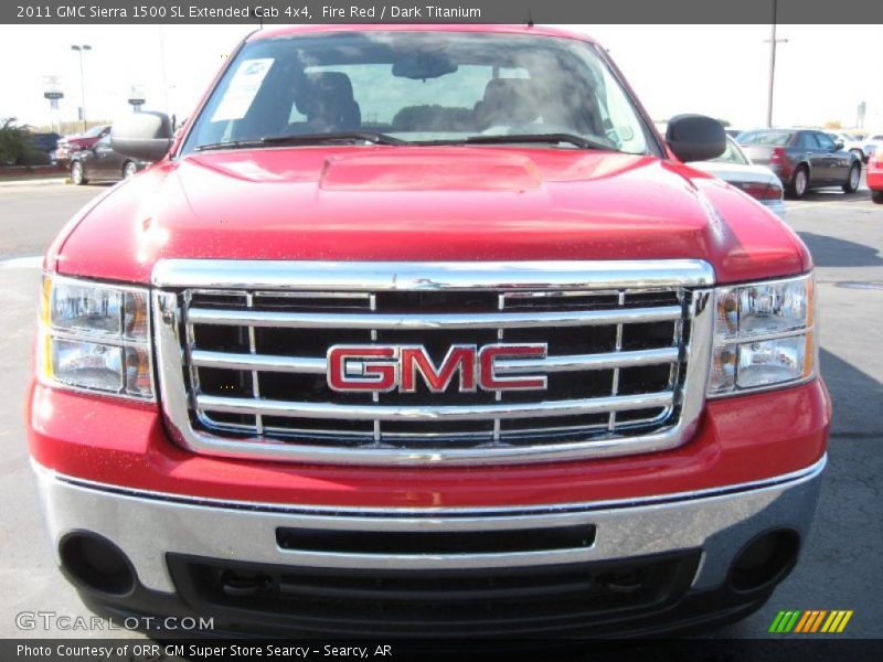 Fire Red / Dark Titanium 2011 GMC Sierra 1500 SL Extended Cab 4x4