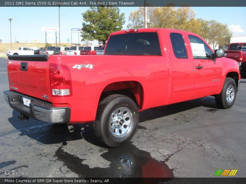 Fire Red / Dark Titanium 2011 GMC Sierra 1500 SL Extended Cab 4x4