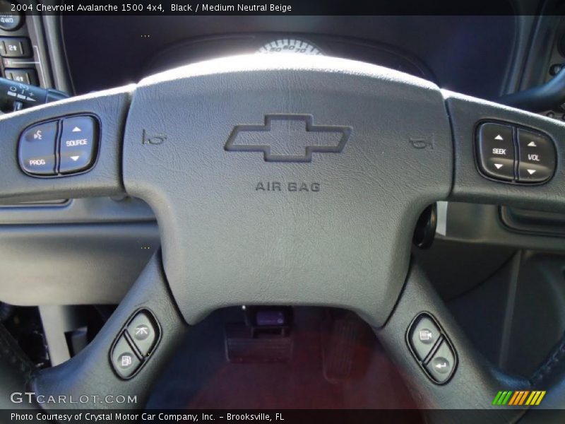 Black / Medium Neutral Beige 2004 Chevrolet Avalanche 1500 4x4