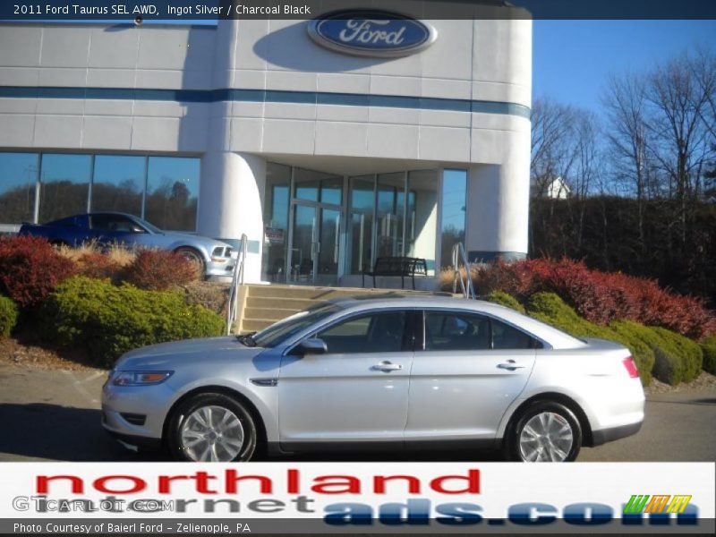 Ingot Silver / Charcoal Black 2011 Ford Taurus SEL AWD