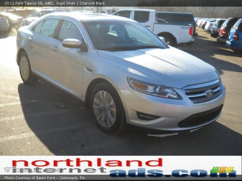 Ingot Silver / Charcoal Black 2011 Ford Taurus SEL AWD
