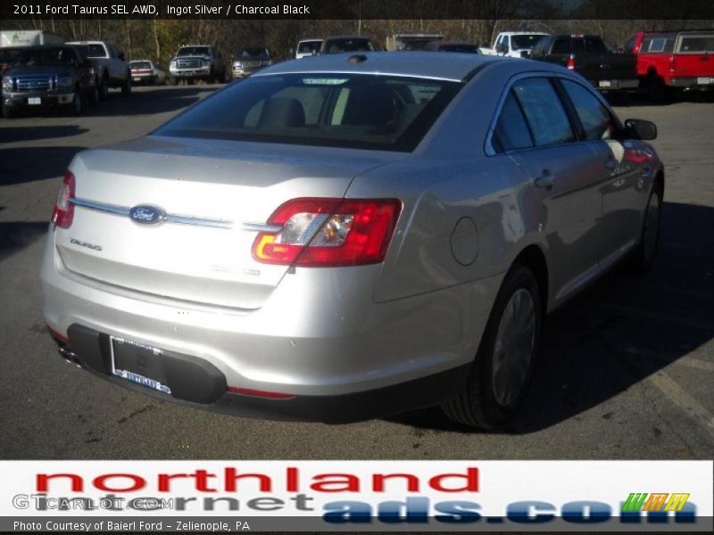 Ingot Silver / Charcoal Black 2011 Ford Taurus SEL AWD