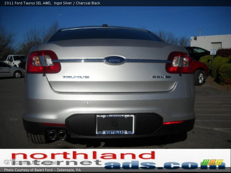 Ingot Silver / Charcoal Black 2011 Ford Taurus SEL AWD