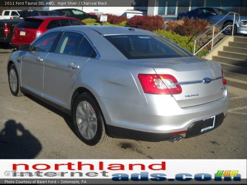 Ingot Silver / Charcoal Black 2011 Ford Taurus SEL AWD