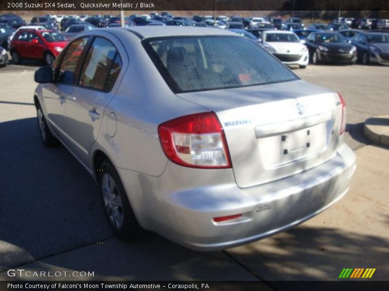 Quicksilver Metallic / Black 2008 Suzuki SX4 Sedan