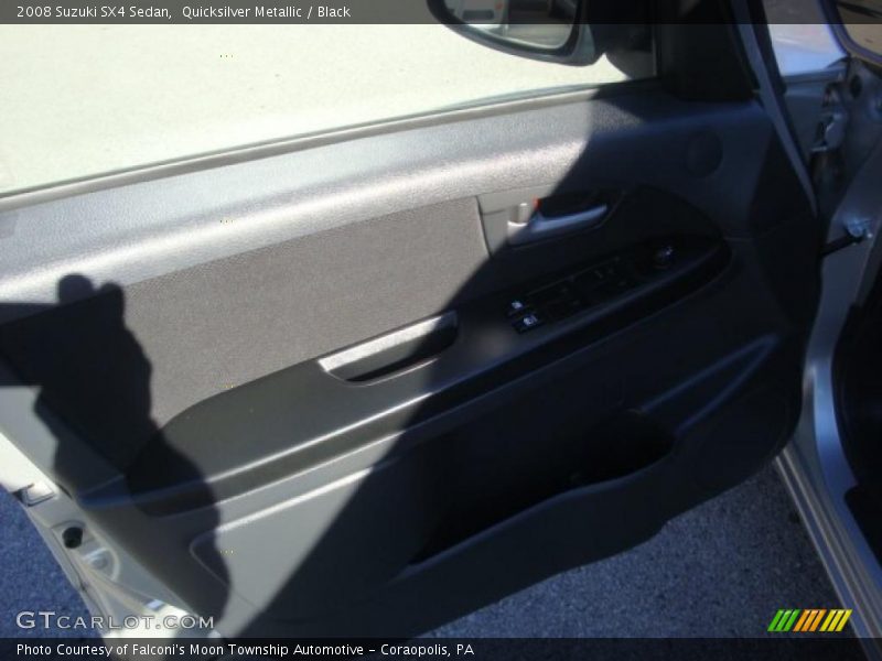Quicksilver Metallic / Black 2008 Suzuki SX4 Sedan